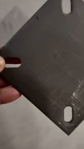 4นิ้ว แผ่นเพลท เจาะรู (สล็อค) 2หุน / 2หุนครึ่ง / 3หุน หนา 6มม เพลตหัวเสา