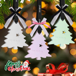 Christmas Tree Gypsum Aromatherapy Gift Pendant Bedroom Essential Oil Diffuser Car Xmas Tree Hanging Incense Holder for Home Party
