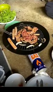 Happy Home MAXIMAL Ultra Grill Pan Korean BBQ Panggangan Anti Lengket Anti Karat FREE PENJEPIT