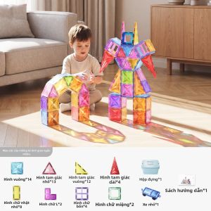 AIBEIDILA | Đồ Chơi Xây Dựng Từ Tính Cho Trẻ Nhỏ 100 Mảnh