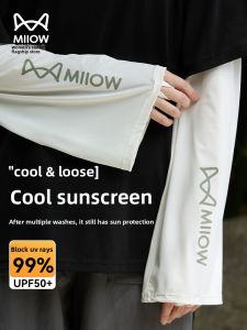 MiiOW | Tay lông chim chống nắng mùa hè MiiOW Ice Sleeve rộng rãi có ngón tay cho nữ chống tia UV cỡ lớn bảo vệ cánh tay