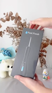 FeelFresh AquaJet 360 Water Flosser Electric Dental Oral Irrigator Portable Cordless USB Rechargeable Feel Fresh Aquajet Fresh Cleaners Shower Flosser - Lazada