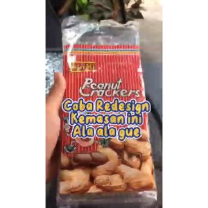 Interbis Biscuit Peanut Crackers 268gr Biskuit Krim Kacang Snack Cemilan Enak Cemilan Murah Halal