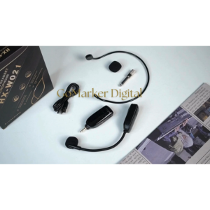 GO TaffSTUDIO Microphone Wireless Jaraak Jauh Suara Jernih untuk imam solat di masjid HX-W021