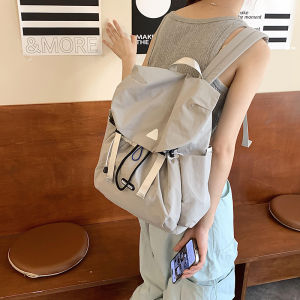 กระเป๋าเป้สะพายหลังความจุขนาดใหญ่สไตล์ฮาราจูกุ กระเป๋าใส่หนังสือสำหรับนักเรียนมัธยมปลายและนักศึกษาวิทยาลัย กระเป๋าเป้สะพายหลังแบบลำลองสำหรับผู้ชายและผู้หญิง