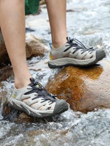 HUMTTO Outdoor Wading Shoes Mens Summer New Anti-slip Breathable Soft Bottom Quick Dry Toe Covering Sports Sandals Water Shoes