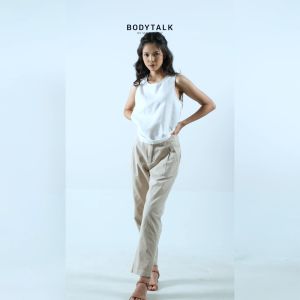 Bodytalk Celana Panjang Wanita Shea Light Khaki 43099T5LK