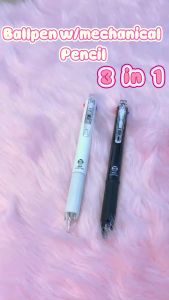 FCI 4 in1 Multicolor Ballpoint Pens 1 pcs Available 3 Colors Ball Pen With 1Automatic Pencil  For School Office Supply