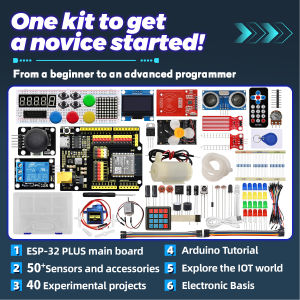 Keyestudio Basic ESP-32 IOT Electronic Engineering Learning Kit+40 Projects For Arduino ESP32 Tutorial Starter Education Kit