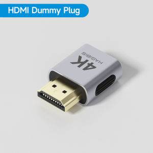 Hagibis | Hagibis 4K HDMI Dummy Plug DisplayPort EDID Emulator Plug Headless Adapter Virtual Display Emulator 4K 60Hz 2K 60Hz 1080P 120Hz