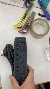 Table Hidden power Sockets EU/UK/US/AU 3 Outlet 2 USB Embedded Power Bedside Table Row Office Desktop 10A 110V 220V Black Socket