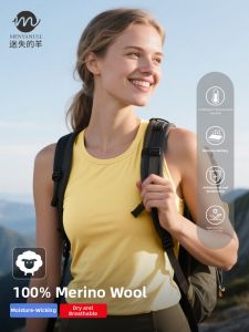 Menyanull | Fine Merino Wool Moisture Wicking Quick-Dry Breathable Sleeveless Vest