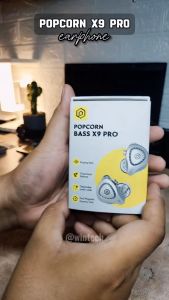 Popcorn X9 Pro Metal Dynamic In Ear Earphone HIFI DJ with Microphone Gaming Earphone