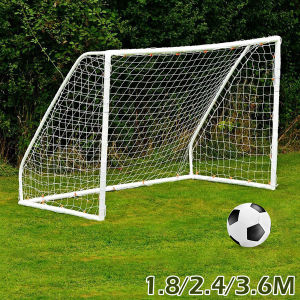 Football Net For Soccer Goal Post Junior Sports Training 2.4m x 1.8m 3.6m x 1.8m Football Net Foldable Portable Soccer Net Kids