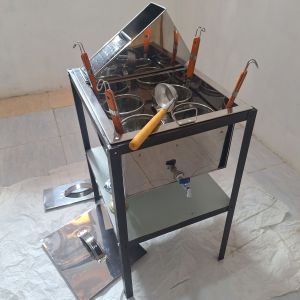 dandang mie ayam 4 lubang lengkap / dandang kotak / panci mie kocok