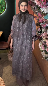 COD Renata Dress Velvet Tille Brokat Dress Kondangan Terbaru Dress Mewah Dress Dewasa Terbaru 2025