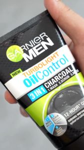 Garnier Men Series - AcnoFight | Turbolight Power White Oil Control Whitening Wasabi Matcha Foam Scrub Sabun Pembersih Wajah Pria 50 | 100 (BPOM)