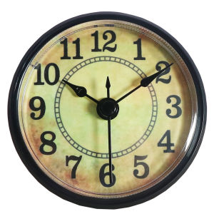 70mm Diameter Quartz Clock Head DIY Home Decor Inlaid Style Table Clock Parts Embedded Clock Jump Second Movement Clock Case