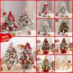 Velvet Pink Christmas Tree Decor Mini