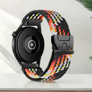 18/20/22 Braided Loop for Garmin Venu 3S/Fenix7/7s Band Parachute Buckle Nylon Elastic Strap for Garmin forerunner 965/955/945