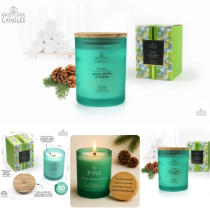 Pine เทียนหอมกลิ่น ต้นสน Spotless Candles