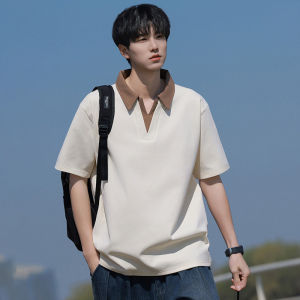 TUCANO | Summer Slim-fit New American-style Contrast Color Polo Shirt Fake Two-piece