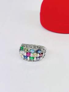 แหวนเงินแท้ล้อค3แถว