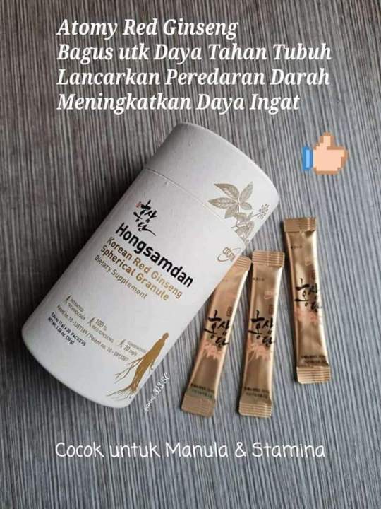 Atomy Hongsamdan Korean Red Ginseng 60'Sachets | Lazada Indonesia