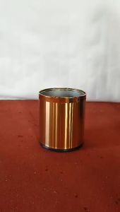 HH17-7 ถังขยะทรงกลมสีทอง ข5-1