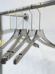 Transparent Acrylic Crystal Clothes Hangers for Men Women Children Logo Special Purpose Clothing Store Smoke Grey Plastic Hangers