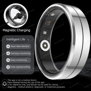 New Smart Ring Blood Pressure Heart Rate Monitoring Smartring IP68 & 5ATM Waterproof Multi-sport Mode Smartring 2025 Man Women