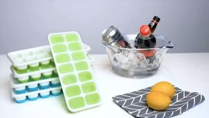 [Datz] Ice Cube Tray Cover Lid Baby Food Grade Maker Jelly Mold Container 冰块膜具 Bekas Pembuat Ais Batu - KW61