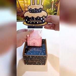 Surprise Birthday Money Pull-Out Gift Box Butterfly Happy Party Cash Drawer Creative Wedding Gift Party Supplies