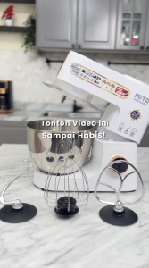 Stand Mixer Mito MX600 Kapasitas 6 Liter Pengaduk Adonan Kue Roti 7 Kecepatan Dan Pulse Mixer Daya 400 Watt Garansi Distributor Resmi - Lazada