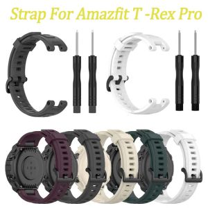 Watch Strap for Huami Amazfit T Rex Pro Bands Silicone Replacement Strap for Amazfit T Rex Watchband