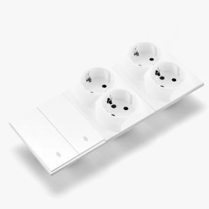Skin Sensation Button Light Switch Skin Feel Paint Embedded Power Sockets Integrated Panel Wall Socket DIY Combination Embedded