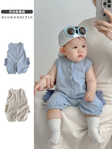 Summer Baby Sleeveless Romper Baby Cute Cartoon Romper Boys and Girls Childrens Clothing Thin Vest Casual Jumpsuit