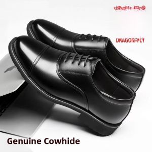 Penny Loafer Mens Leather Shoes Business Casual High End Large Size Internal Heightening Leather Shoes Comfortable Breathable