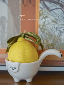 Cat Lime Morning Lime Basil Tangerine Candlestick Aromatherapy Candle Small Gift for Girls Qixi Birthday