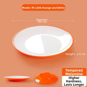 Rice Bowl Dedicated Melamine Round Plate