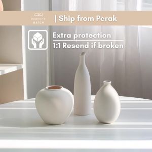 Pasu Tanah Liat INS Minimalis Seramik Ceramic Clay Vase