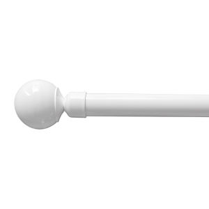 LIANHUAJI | Minimalist Thick Quiet Aluminum Curtain Rod White Black Matte