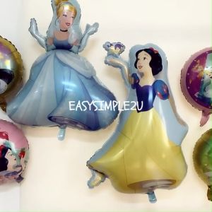 Small Mini Snowflake Elsa Anna Doll Sofia Sophia Snow White Ariel Sailor Moon Princess Girl Balloon