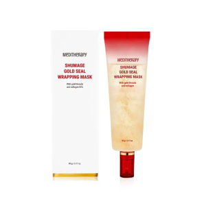 [100% Original] MEDITHERAPY Shumage Gold Seal Wrapping Mask - Overnight Mask with Gold Threads for Hydrating and Tightening - Long-lasting Elasticity and Radiant Glow 90g