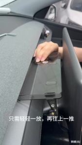 For Tesla New Model 3 Y YL Juniper Highland 2025 2026 Under Screen Hidden Storage Box Tray Central Control ETC Crystal Organizer