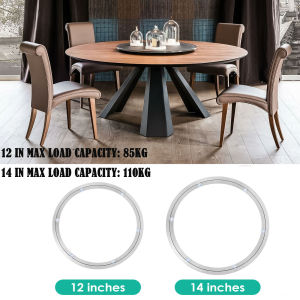 Heavy Aluminium Rotating Bearing Design Lazy Susan Aluminum Ball Bearing Max Load Capacity 110Kg Round Dining Table Swivel Plate