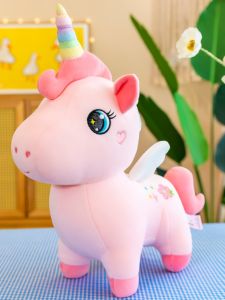 GUAIBUDIAN | Unicorn Plush Toy Rainbow Pony Bed Pillow Soothing Companion