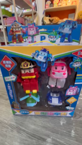 Bộ Đồ Chơi Robot Biến Hình Robocar HERO – 4 Nhân Vật Cứu Hộ Đáng Yêu Cho Bé (3+)