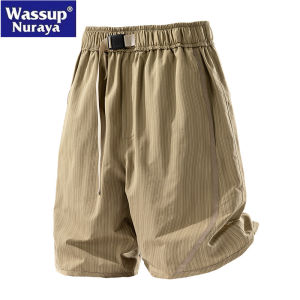 Wassup Nuraya Quick Dry Ice Silk Mens Shorts Casual Sport Pants Thin Five-Point Summer Leisure Fashion Workwear Polyester Fiber