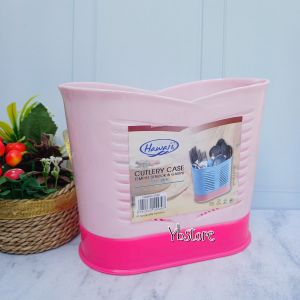 Tempat Sendok Aestetik Rose Hawaii 5530 Bahan Plastik Tebal Warna Random Free Gift